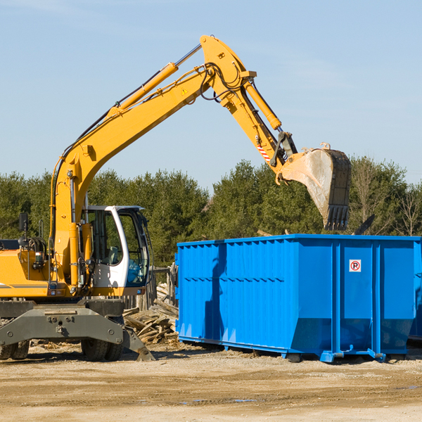 is there a minimum or maximum amount of waste i can put in a residential dumpster in Canyon Day